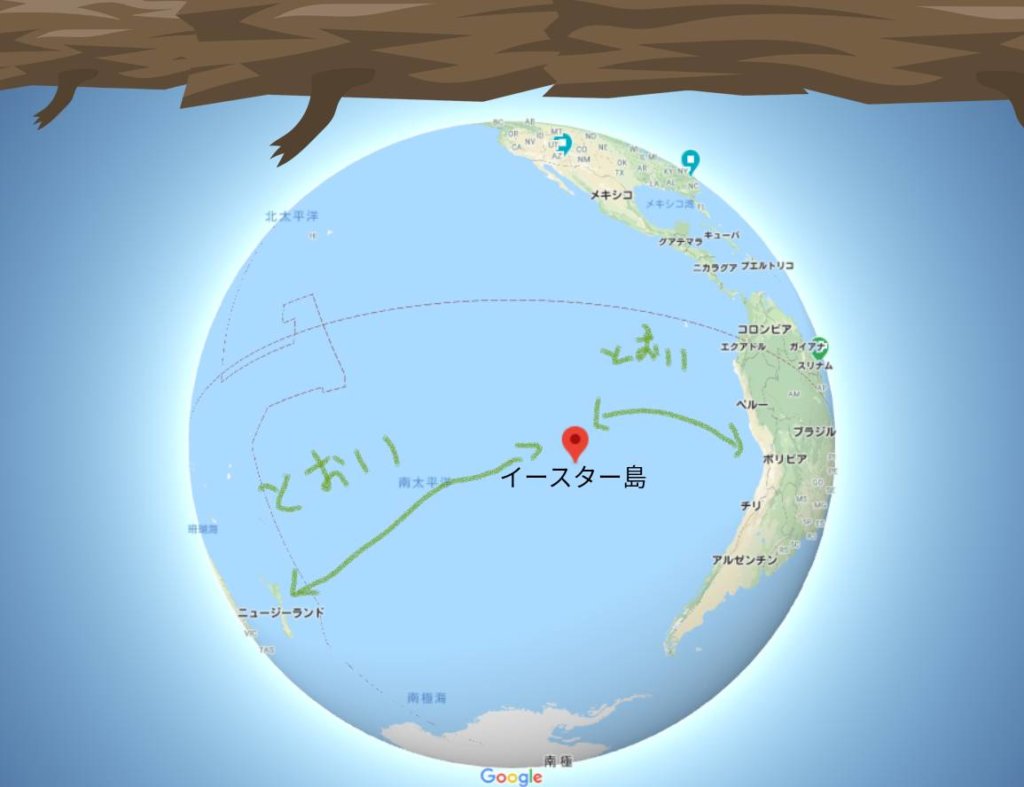 イースター島の地図