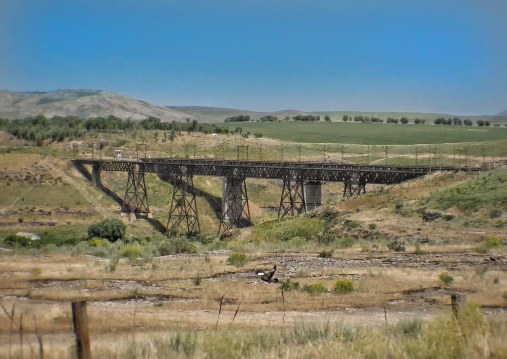 カザフスタンの鉄橋