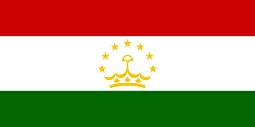 国旗：タジキスタン