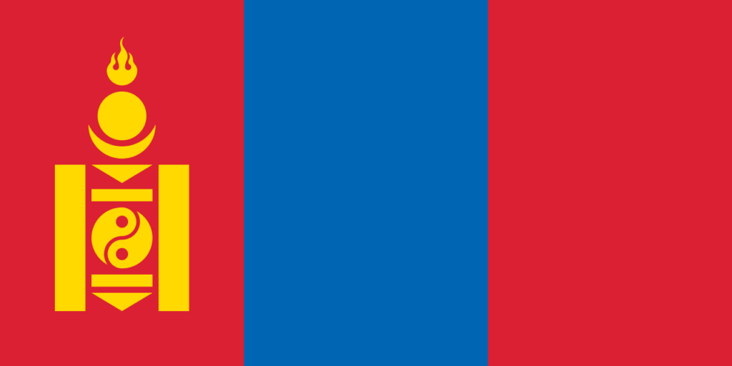 国旗：モンゴル