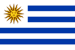 国旗：ウルグアイ