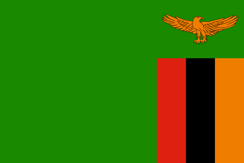 国旗：ザンビア