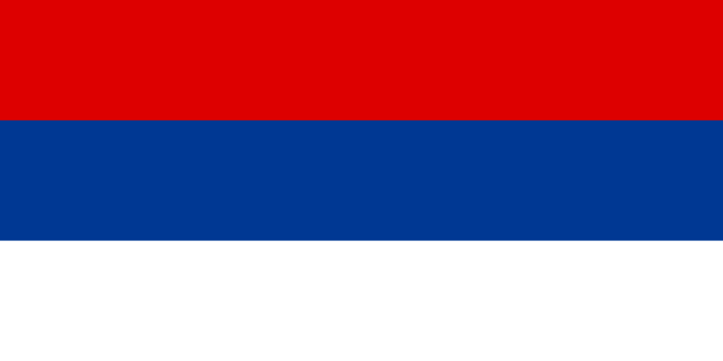 国旗：セルビア・モンテネグロ（ユーゴスラビア）