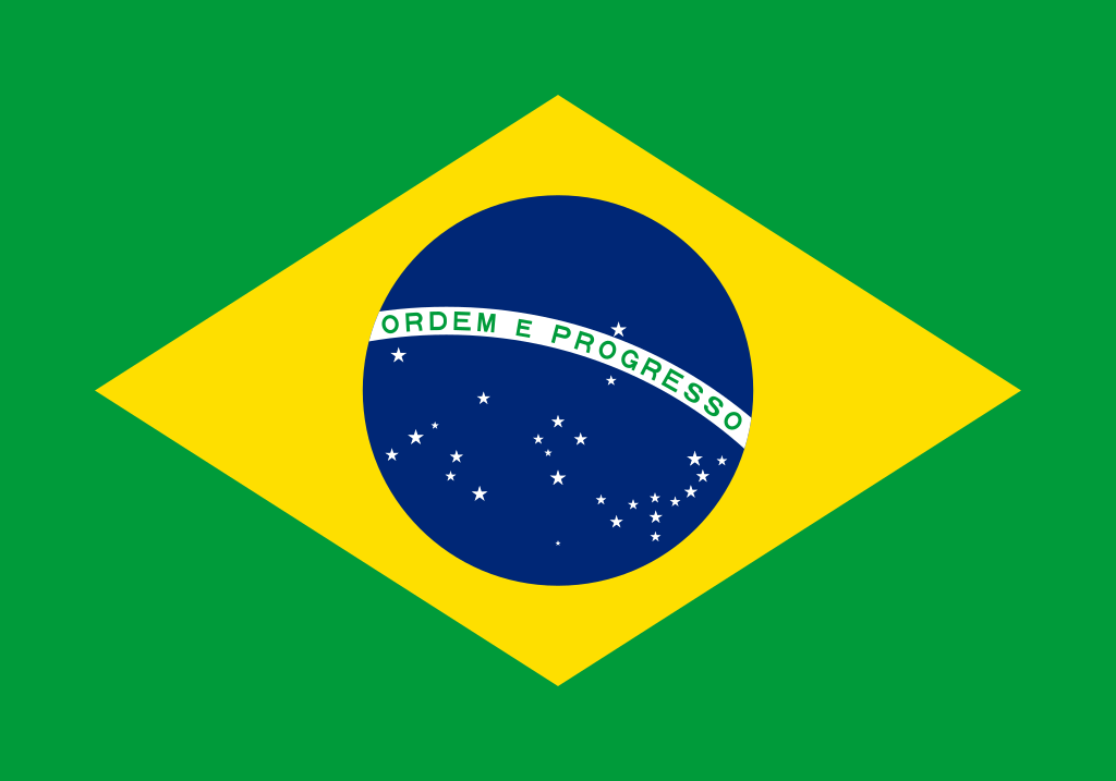 国旗：ブラジル