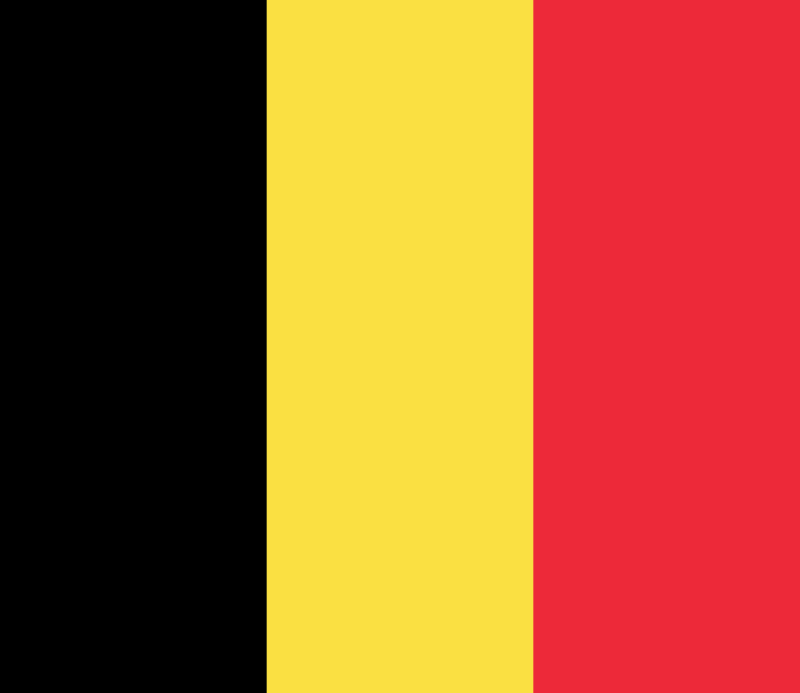 国旗：ベルギー