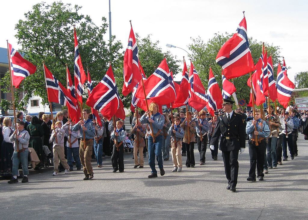 画像：ノルウェーのパレード