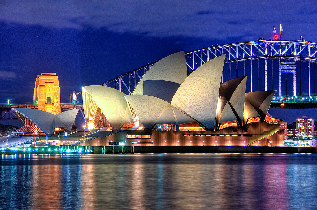 画像：オーストラリアのオペラハウス