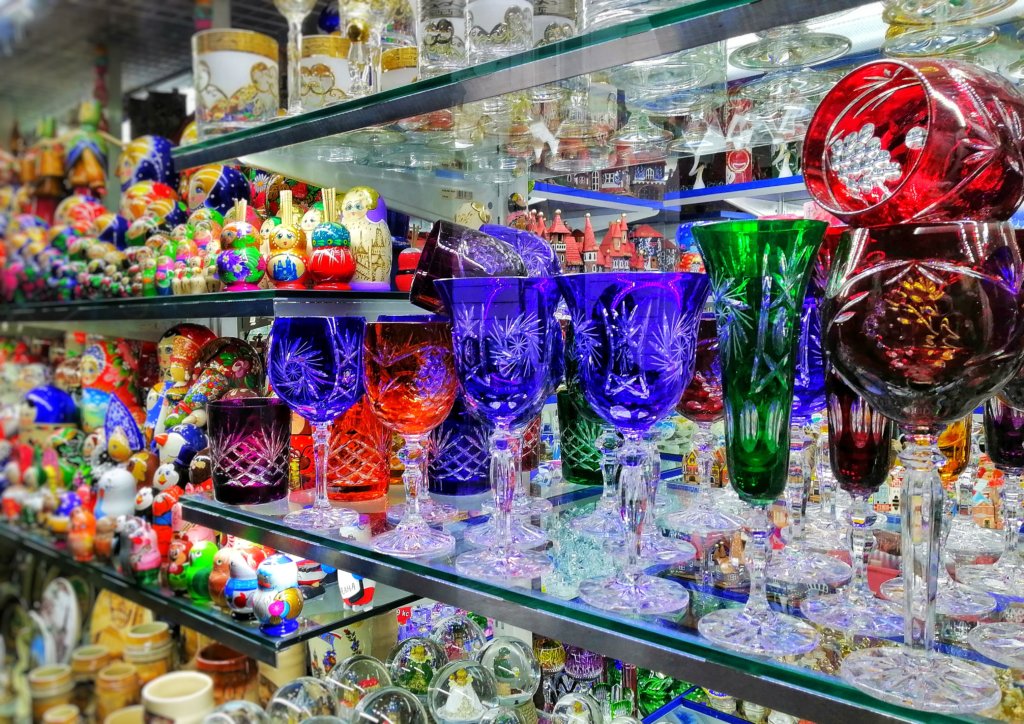 チェコ：お土産屋さんのボヘミアンガラス