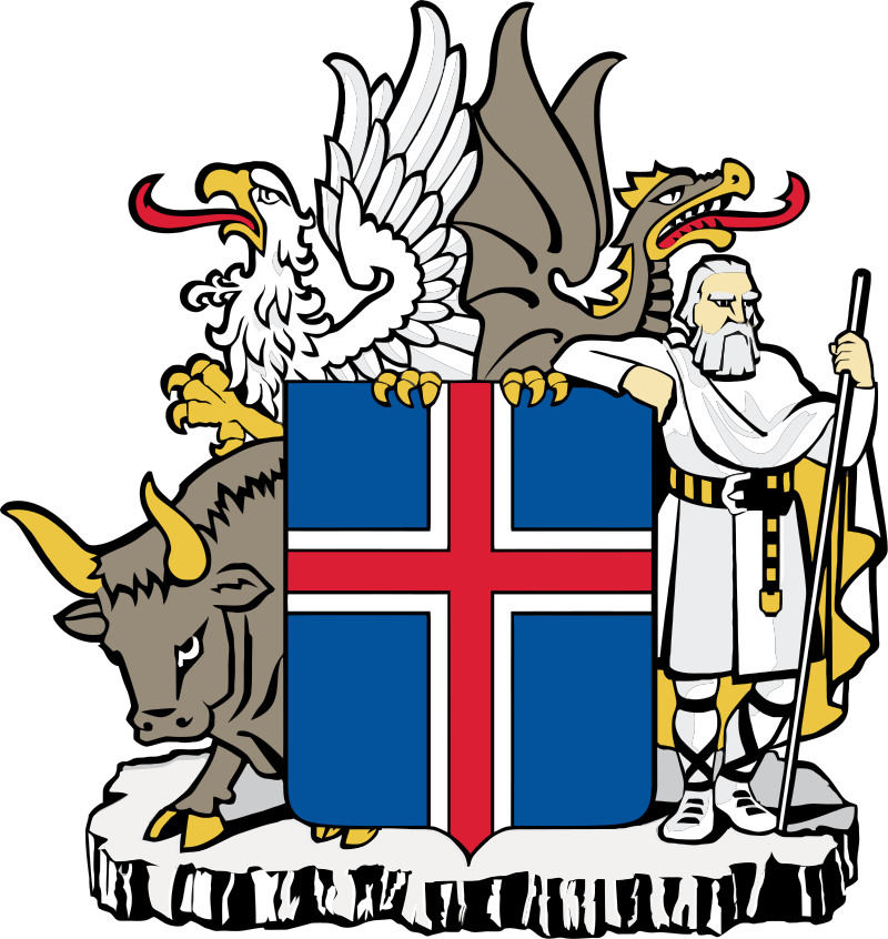 国旗：国章・アイスランド