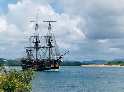 画像：クック船長の船・ニュージーランド