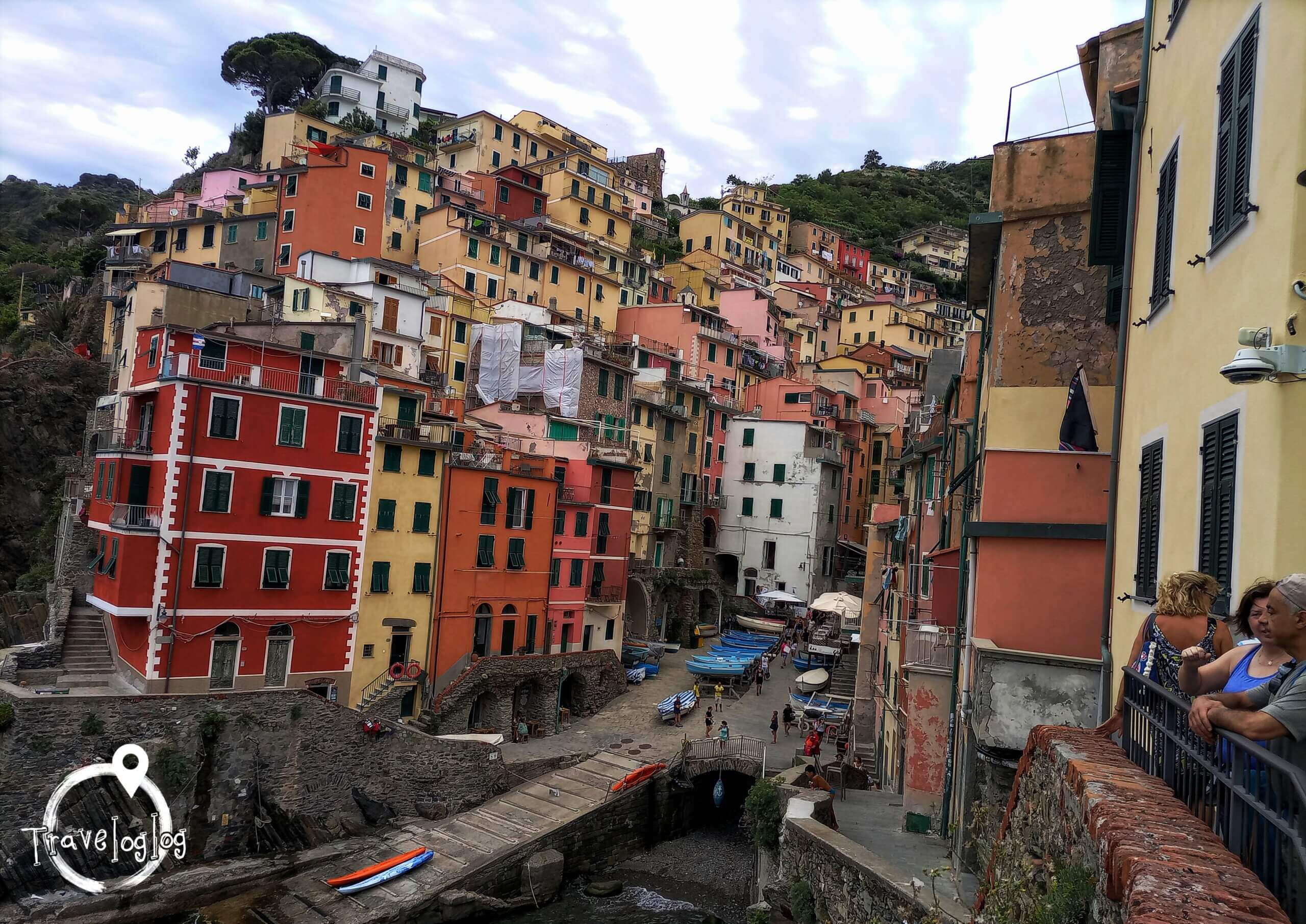 イタリア：リオマッジョーレ：街の全景