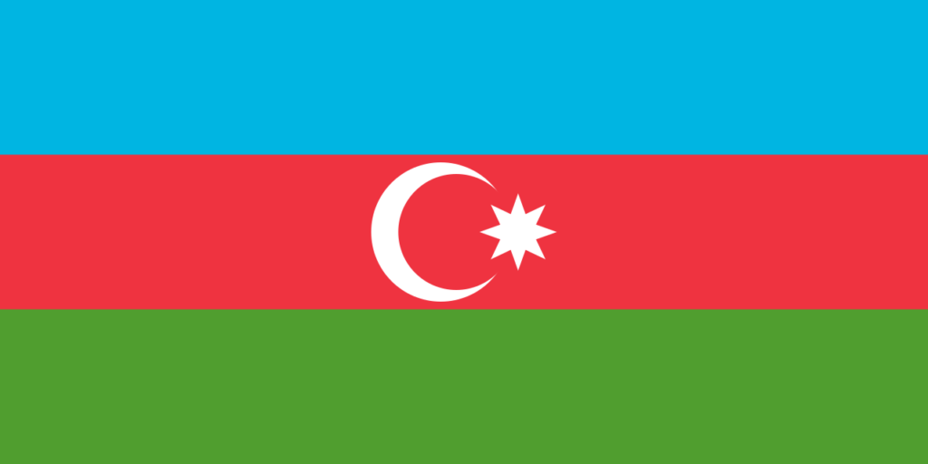 国旗：アゼルバイジャン