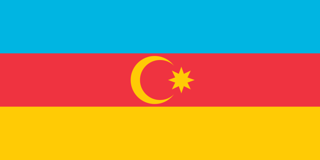 国旗：アゼルバイジャン： ナヒチェヴァン自治共和国