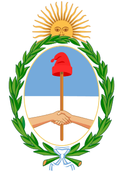 国旗：国章：アルゼンチン