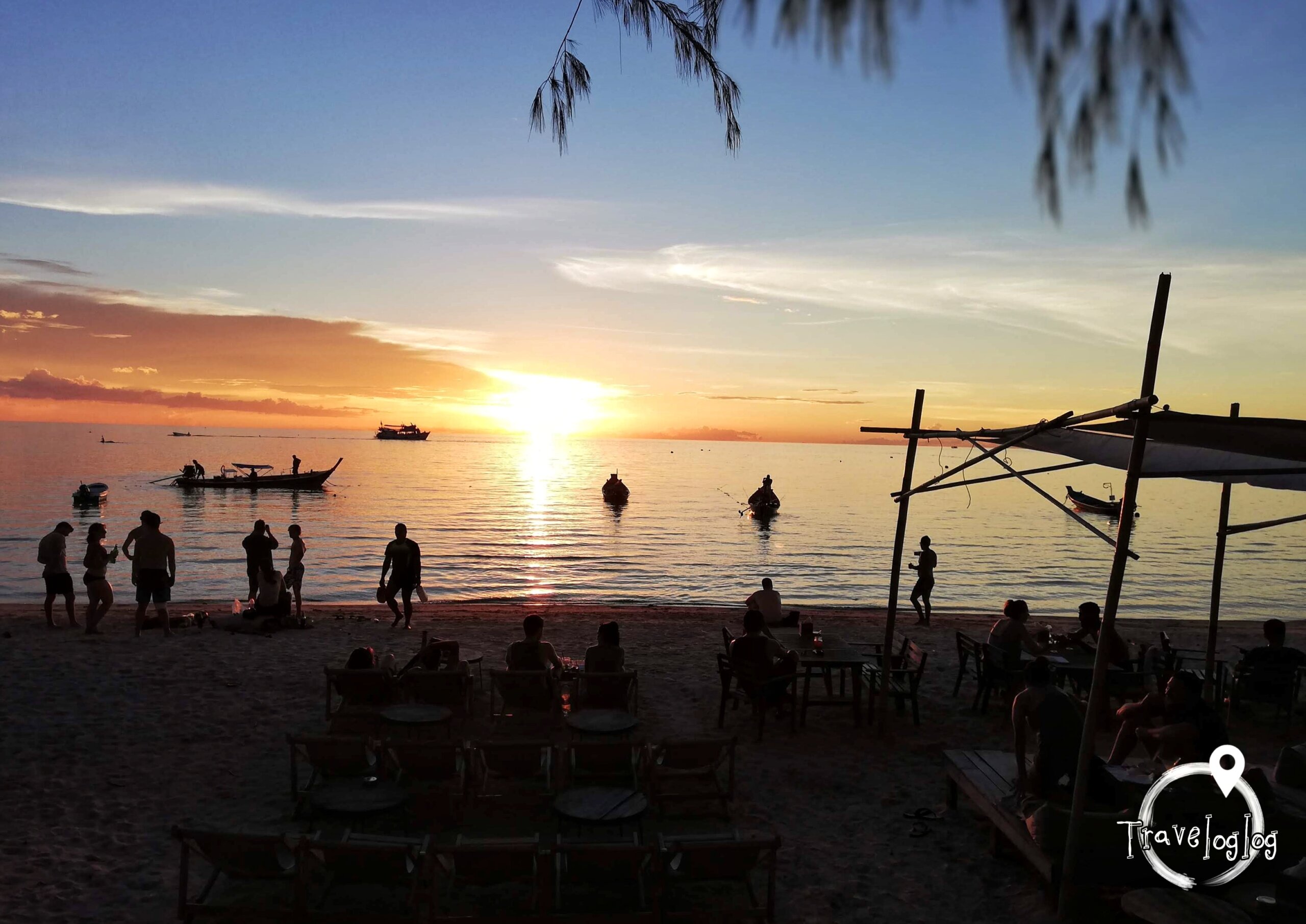 タイ：サムイ島の夕日２