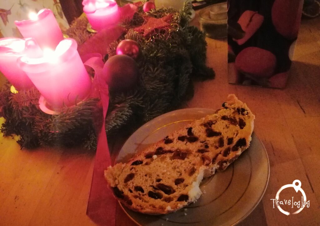 ドイツ∶田舎の村のクリスマス：ぶどうパンのシュトレン