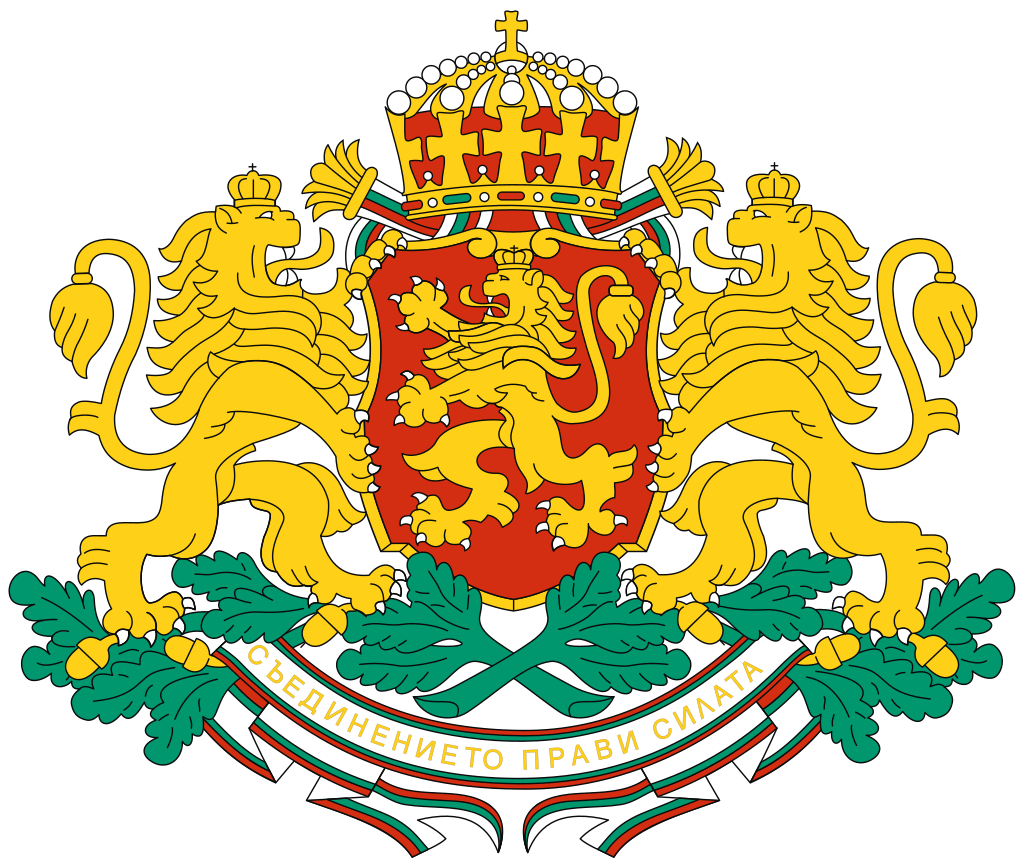 国旗：国章：ブルガリア
