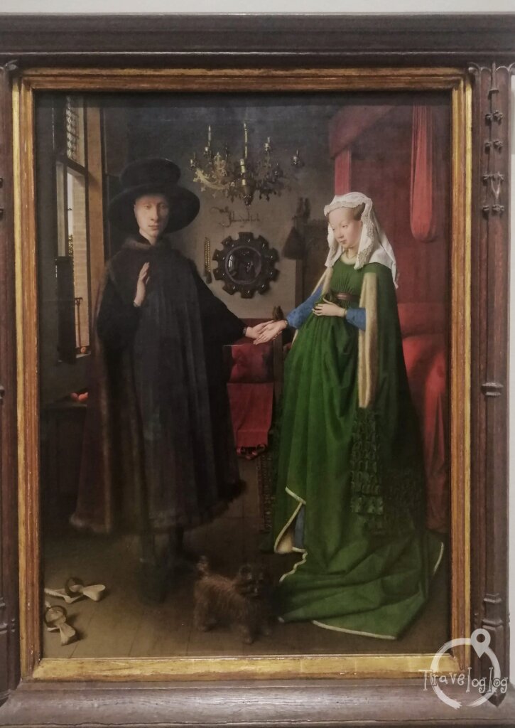 絵画：ロンドンナショナルギャラリー：ファンエイクのアルノルフィーニ夫婦