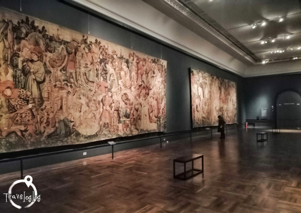 ロンドン：VA博物館：大きなタペストリー絵画