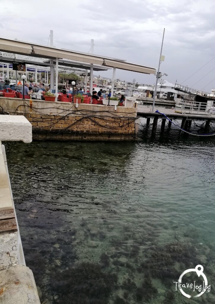 キプロス：港のレストラン