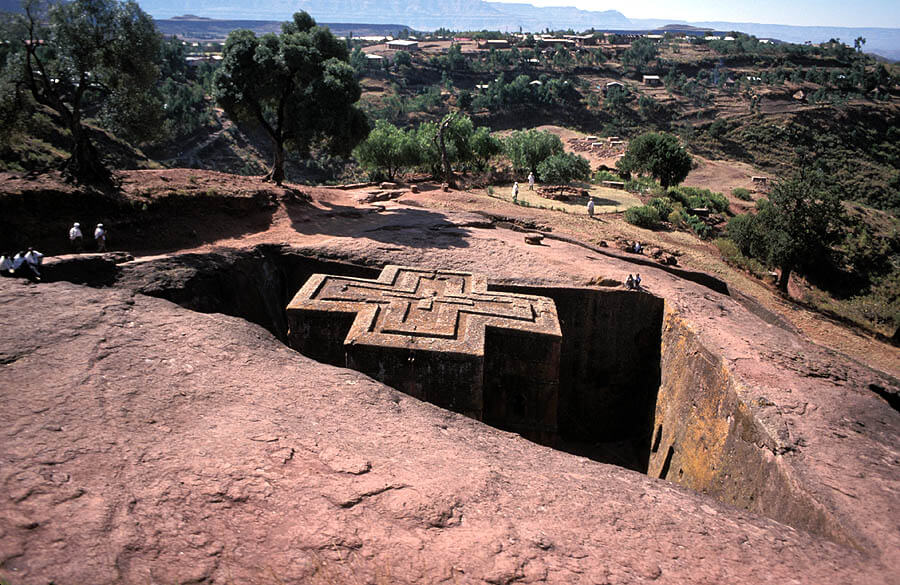 画像：エチオピア世界遺産：ラリベラの岩窟教会