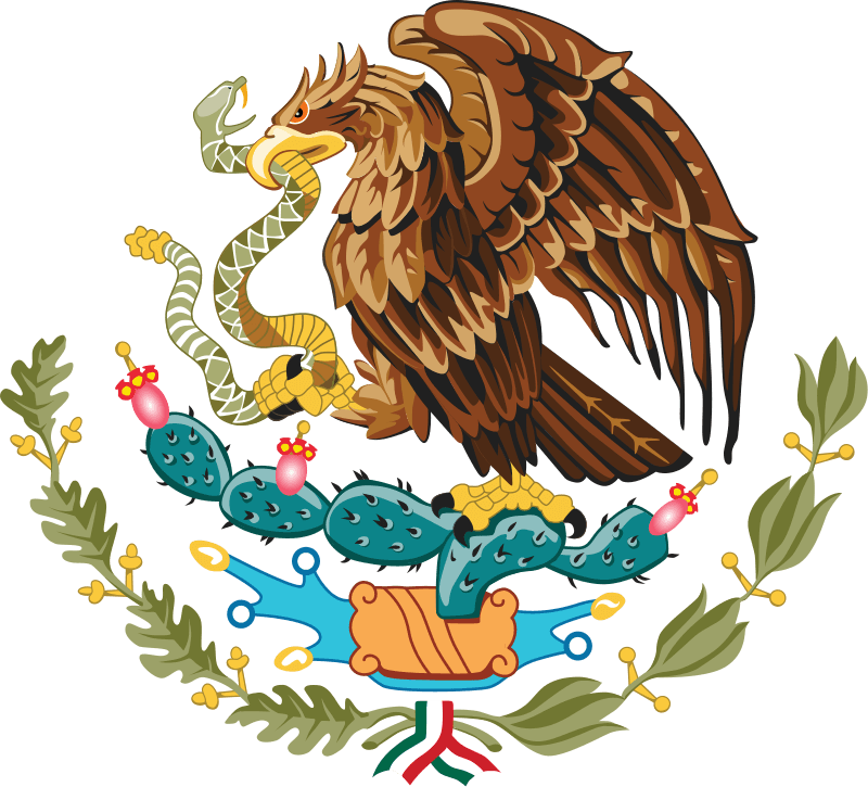 画像：国旗：国章：メキシコ