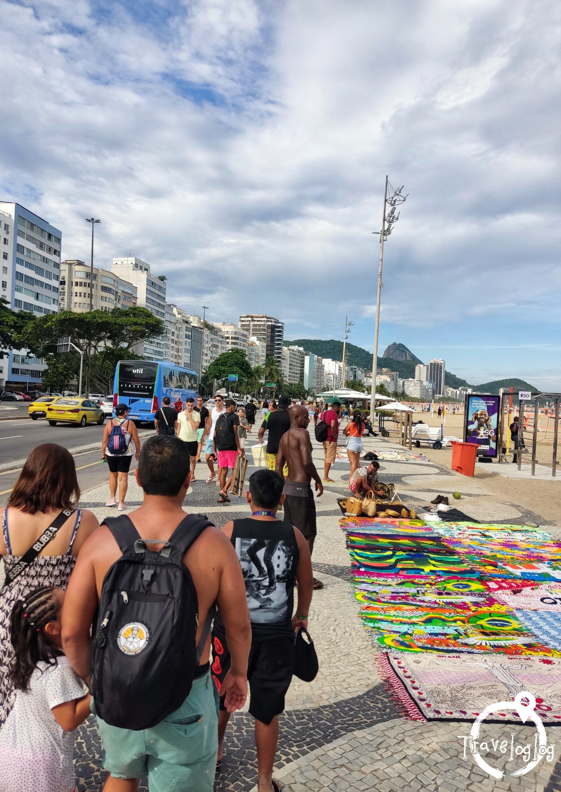 ブラジル：リオデジャネイロ：コパカバーナビーチの露天 traveloglog