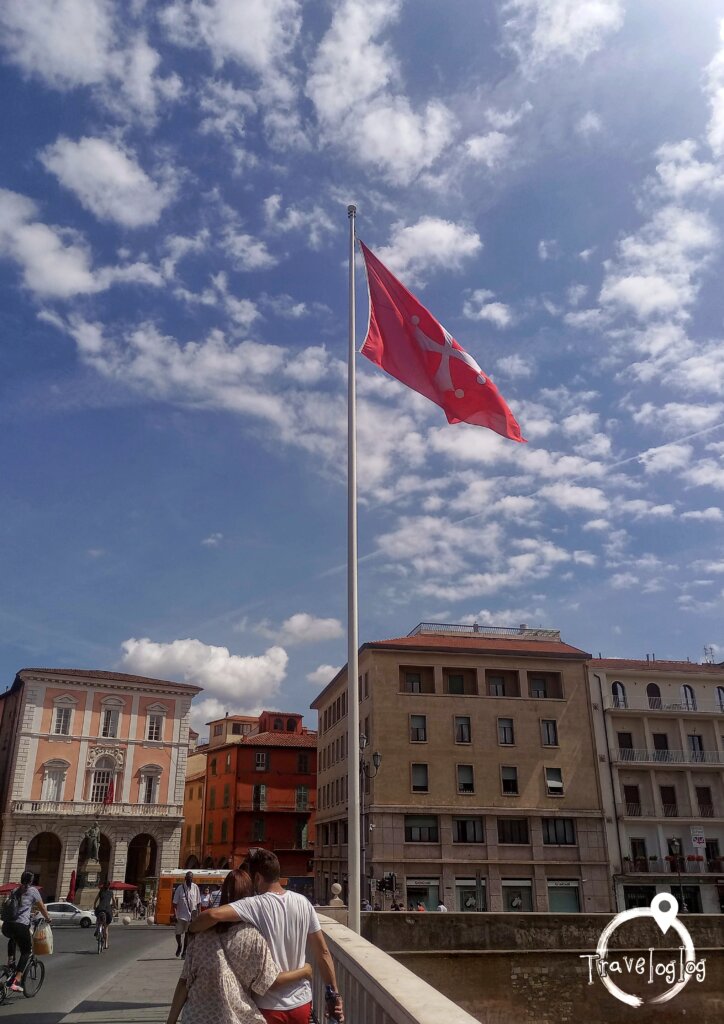 イタリア：ピサ：ピサ共和国時代の国旗