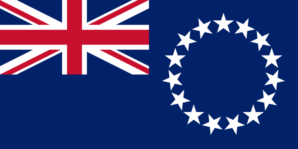 画像：国旗：ニュージーランドと自由連邦であるクック諸島の国旗