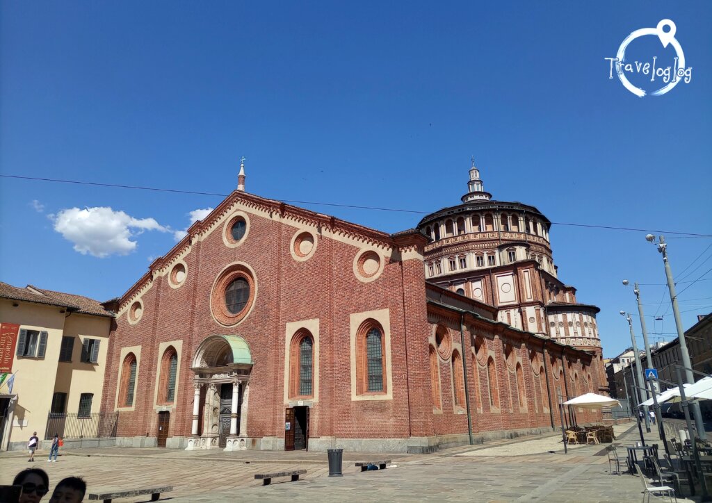 イタリア：ミラノ：最後の晩餐のあるサンタマリアデッレグラツィエ教会