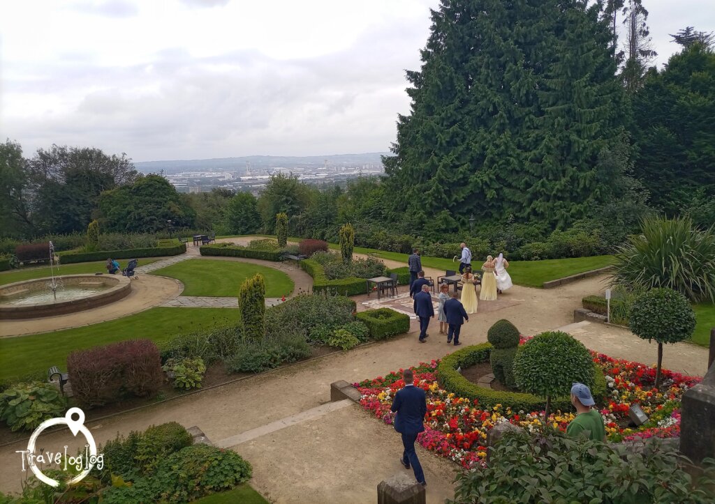 イギリス：北アイルランド：ベルファスト：ベルファスト城での結婚式